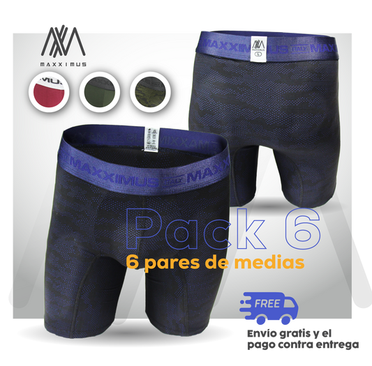 LLEVA 6 BOXER + 2 BOXER REGALO + 6 MEDIAS REGALO + ENVIO GRATIS